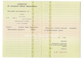 Аттестат за 9 класс 1995-2006 в Кургане
