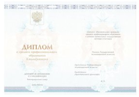 Диплом техникума 2014-2020 в Кургане