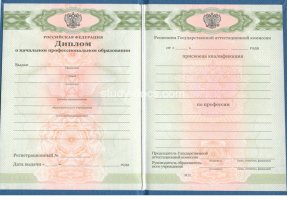 Диплом училища 2010 в Кургане